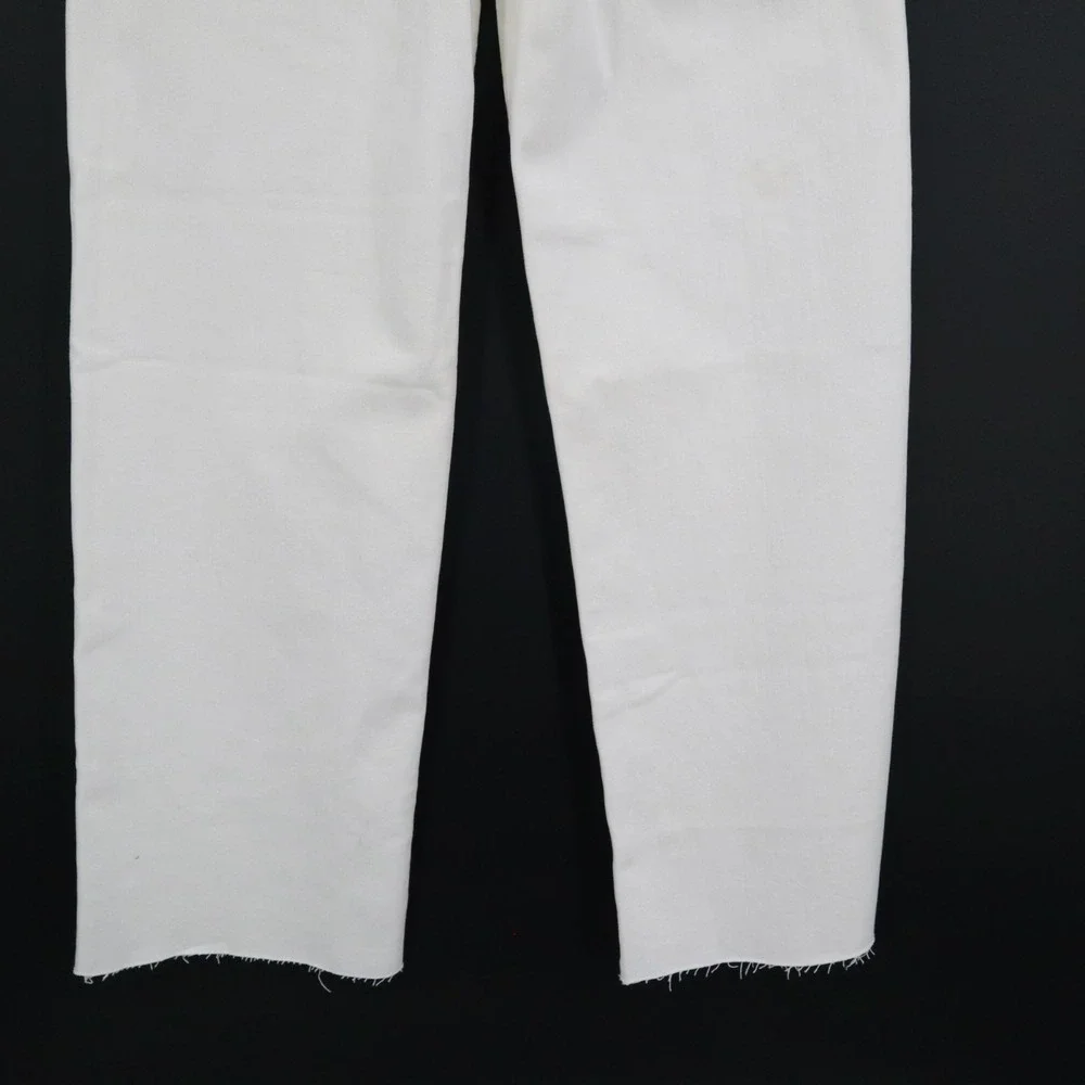 J. Crew 96 Slim Wide Jean Womens 27 White Boho Nautical Indie‎ Preppy Street NWT